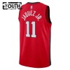 Dres Miami Heat Jaime Jaquez JR Nike 2024-25 City Edition Crvena Swingman - Dječji